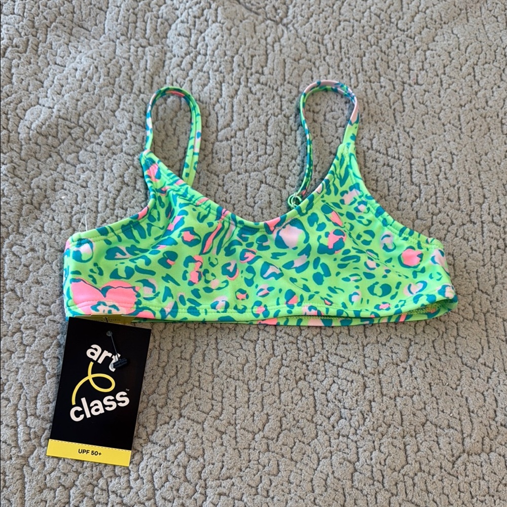 Art Class Green and Pink Bikini Swimwear - Picture 7 of 9